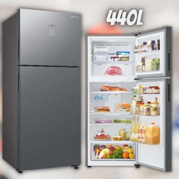 Geladeira/Refrigerador Samsung 2 Portas Top RT44A6E3FS9 Inox Look 440L - Bivolt