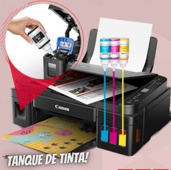 Impressora Multifuncional, Canon, Mega Tank G3110, Tanque de Tinta, Wi-Fi, Preto