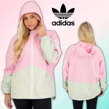 Jaqueta Corta Vento Adidas Linear Feminina