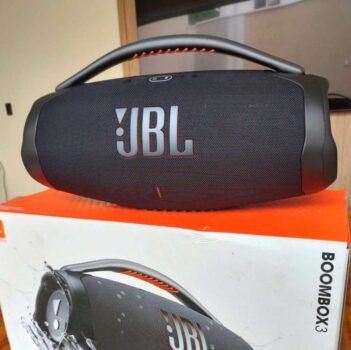 JBL Caixa de Som, Boombox 3, Bluetooth, À Prova D'água e Poeira - Preto