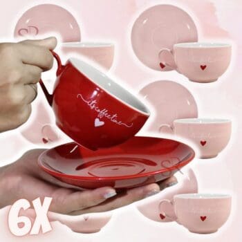 Jogo 6 Xícaras 160 Ml Chá Lamour Hauskraft Cozinha