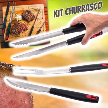 Kit Churrasco Bela Home 3 Peças