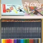 Lápis de Cor Artístico, 24 Cores, Estojo Metálico, Stabilo, Schwan Art 55.7000, Multicor, 24, pacote de 24