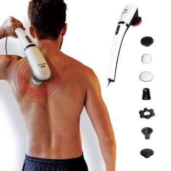 Massageador Elétrico Corporal Portátil Body Therapy Com Aquecimento e 7 Acessórios - Relaxmedic (127)