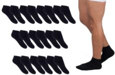 Meia Masculina Kit 10 Pares Cano médio Preto Sport Algodão