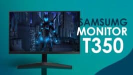 Monitor Gamer Samsung 27" FHD Série T350 HDMI, VGA, Freesync, LF27T350FHLMZD 75Hz 5ms