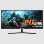 Monitor Gamer SuperFrame Vision Ultra, 34 Pol, UltraWide, 2.5K, Quad HD, IPS, 99% sRGB, HDR, FreeSync, 1ms, 165Hz, HDMI/DP, SFV3415