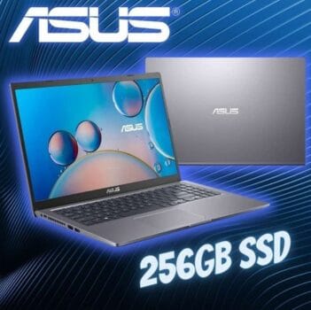 Notebook ASUS X515JA-EJ2734W Intel Core i5 1035G1 4GB 256GB SSD Windows 11 15,6" LED-backlit Cinza