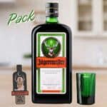 Pack Colecionável Jagermeister di Couto com 01 gf 700ml + 01 copo + 01 imã