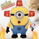 Pelúcia Minion Bombeiro Toyng Meu Malvado Favorito Universal com Som e Luz