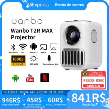 Projetor Wanbo T2RR MAX 1080P Cupom