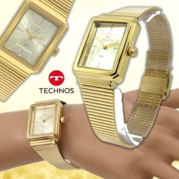 Relógio Technos, Pulseira de Aço, Feminino, Multicolorido