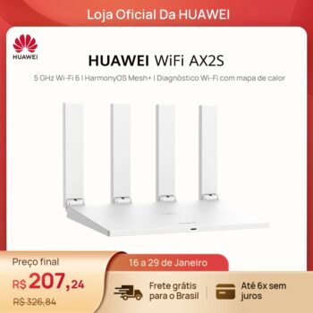 ROTEADOR HUAWEI AX2S QUAD CORE WIFI 6