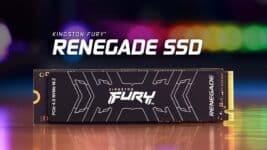 SSD Kingston Fury Renegade, 500GB, M.2 NVMe, 2280, Leitura 7300MBs e Gravação 3900MBs, SFYRS/500G