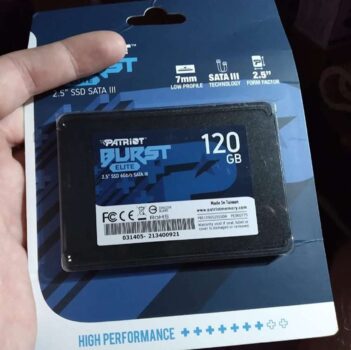 SSD Patriot Burst Elite, 2.5", SATA III, Leitura: 450MB/s e Gravação: 320MB/s