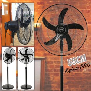 Ventilador de Coluna de pé Profissional WAP Rajada PRO 60 Preto 135W 55CM Bivolt