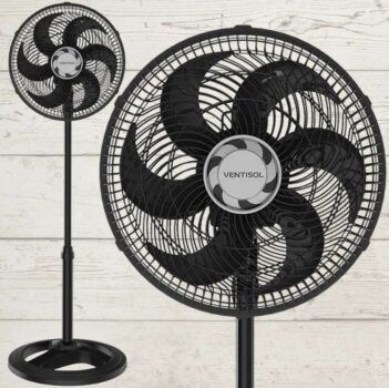Ventilador de Coluna Ventisol Oscilante Turbo Premium 30cm 3 Velocidades