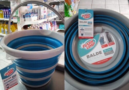 Balde 10 litros Retrátil Verde Esmeralda, RET3505, Flash Limp