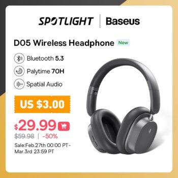 Baseus D05 Headphone Bluetooth 5.3
