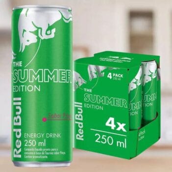 Bebida Energética Red Bull Summer Edition Pitaya - 250ml 4 Unidades