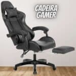 Cadeira Gamer Prizi Canvas - Preta