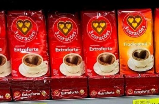 Café Torrado E Moído 3 Corações Extra Forte 500G