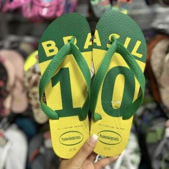 Chinelo Havaianas Brasil 10 Copa do Mundo