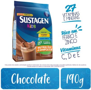 Complemento Alimentar Sustagen Kids Chocolate Sachê 190g