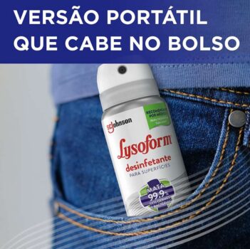 Desinfetante Lysoform Aerossol 55ML, Lysoform