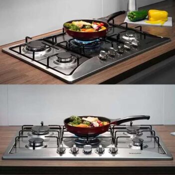 Fogão de Mesa Cooktop 5 Bocas Aço inox à Gás Suggar FG5135IX