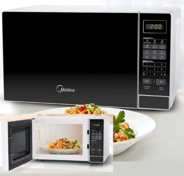 Forno de Micro-ondas Midea MRAS2 com Função Eco 20L – Branco