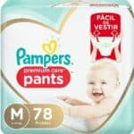 Fralda Pampers Premium Care Pants Calça Tam. M - 6 a 10kg 78 Unidades