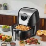 Fritadeira Air Fryer Sem Óleo Britânia Digital, 5L, 1500W, 127V, Inox - BFR41PI