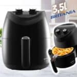 Fritadeira Elétrica sem Óleo/Air Fryer Britânia - BFR25P Preta 3,5L com Timer