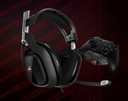 Headset ASTRO Gaming A40 TR + MixAmp M80 Gen 4 para Xbox One - Preto/Vermelho
