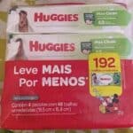 Lenços Umedecidos Huggies Max Clean Com 192 Unidades Preço Especial