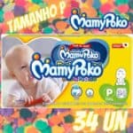 MamyPoko Fralda-Calça Dia&Noite Tamanho P, embalagem Jumbinho, 34 unidades, Branco