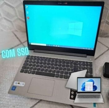 Notebook Lenovo Ideapad 3i Celeron, 15.6", 4GB, 128GB SSD, Windows 11, Prata - 82BU0008BR