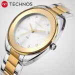 Relógio Technos, Pulseira de Aço Inoxidável, Feminino Metálico 2035MTS/1K