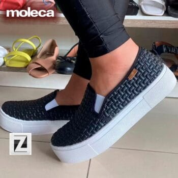 Slip On Moleca Textura Feminino