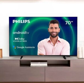 Smart TV Philips 70" 4K UHD LED 70PUG7406/78 Dolby Vision e Dolby Atmos e Tecnologia Inteligência Android