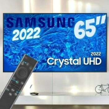 Smart TV Samsung 65" Crystal UHD 4K UN65BU8000GXZD 2022 Dynamic Crystal Color Design Air Slim