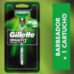 Aparelho de Barbear Gillette Mach3 Sensitive Cabeça Móvel - 1 Carga