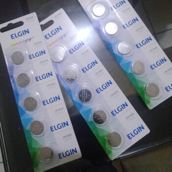 Bateria de litio CR1620 cartela com 5 unidades 3v Elgin, Elgin, Baterias