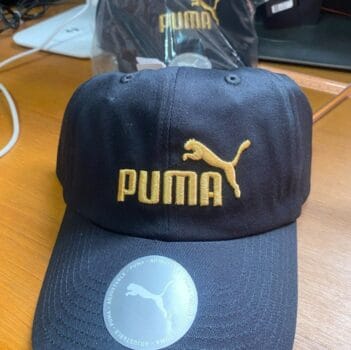 Boné Puma ESS Preto e Dourado