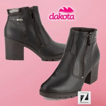 Bota Dakota Salto Médio Feminina