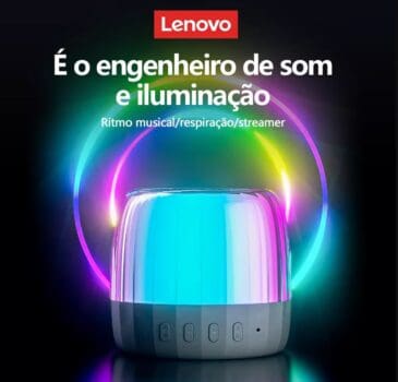 Caixa de Som Bluetooth Lenovo K3 Plus RGB