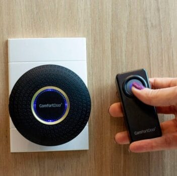 Campainha Sem Fio - Bivolt Preta - Comfort Door