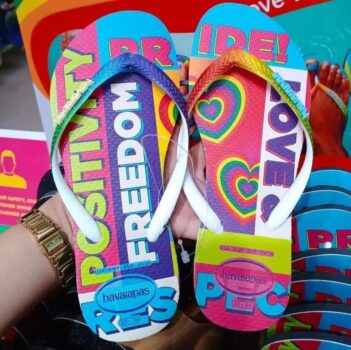 Chinelo Slim Pride Rainbow, Havaianas, feminino