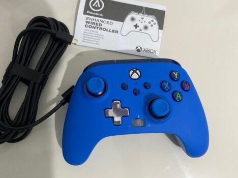 Controle para Xbox PowerA com fio, Xbox Series X|S, Xbox One - Xbox Series X, azul